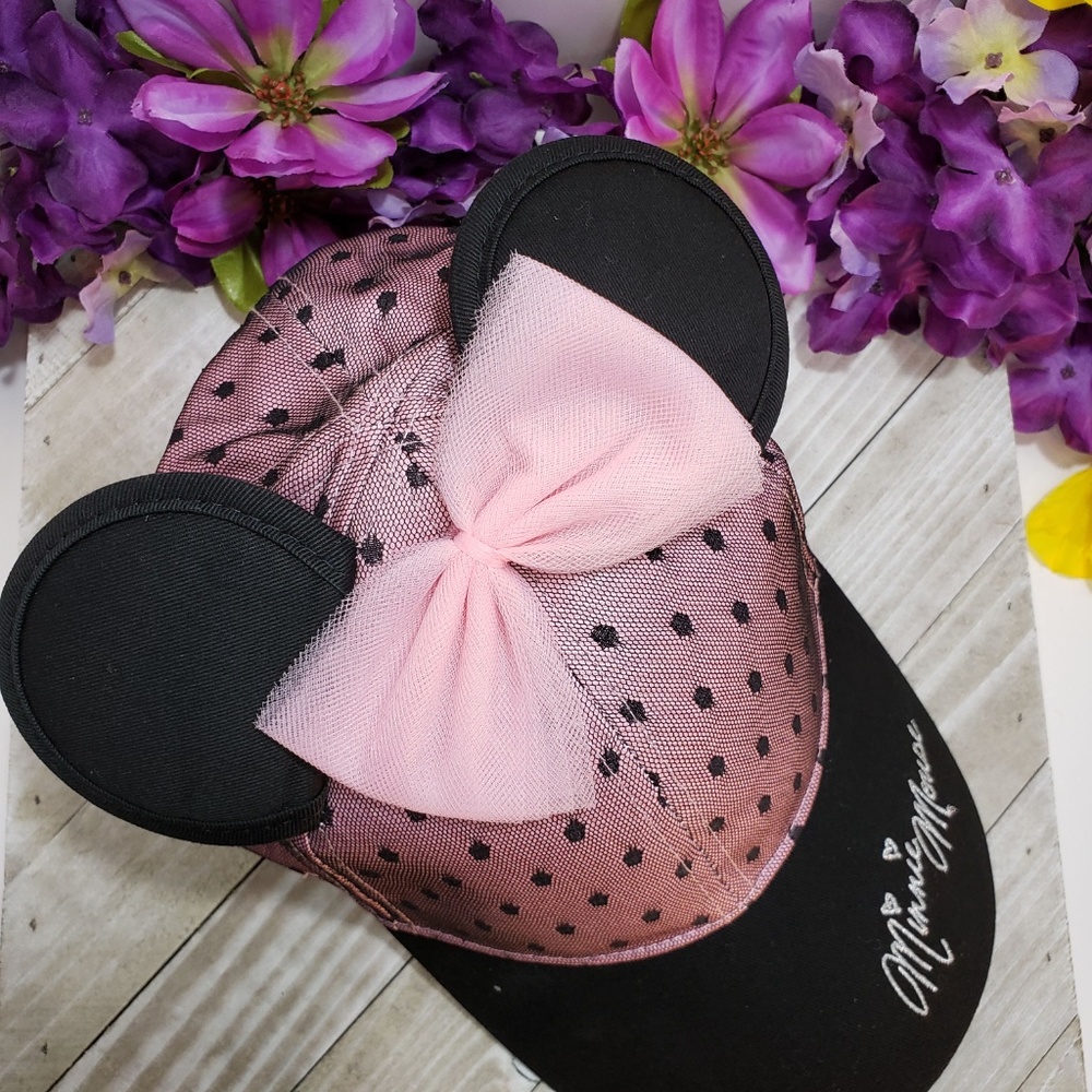 Disney Parks Minnie Ears Baseball Cap, New - Picture 2 of 8